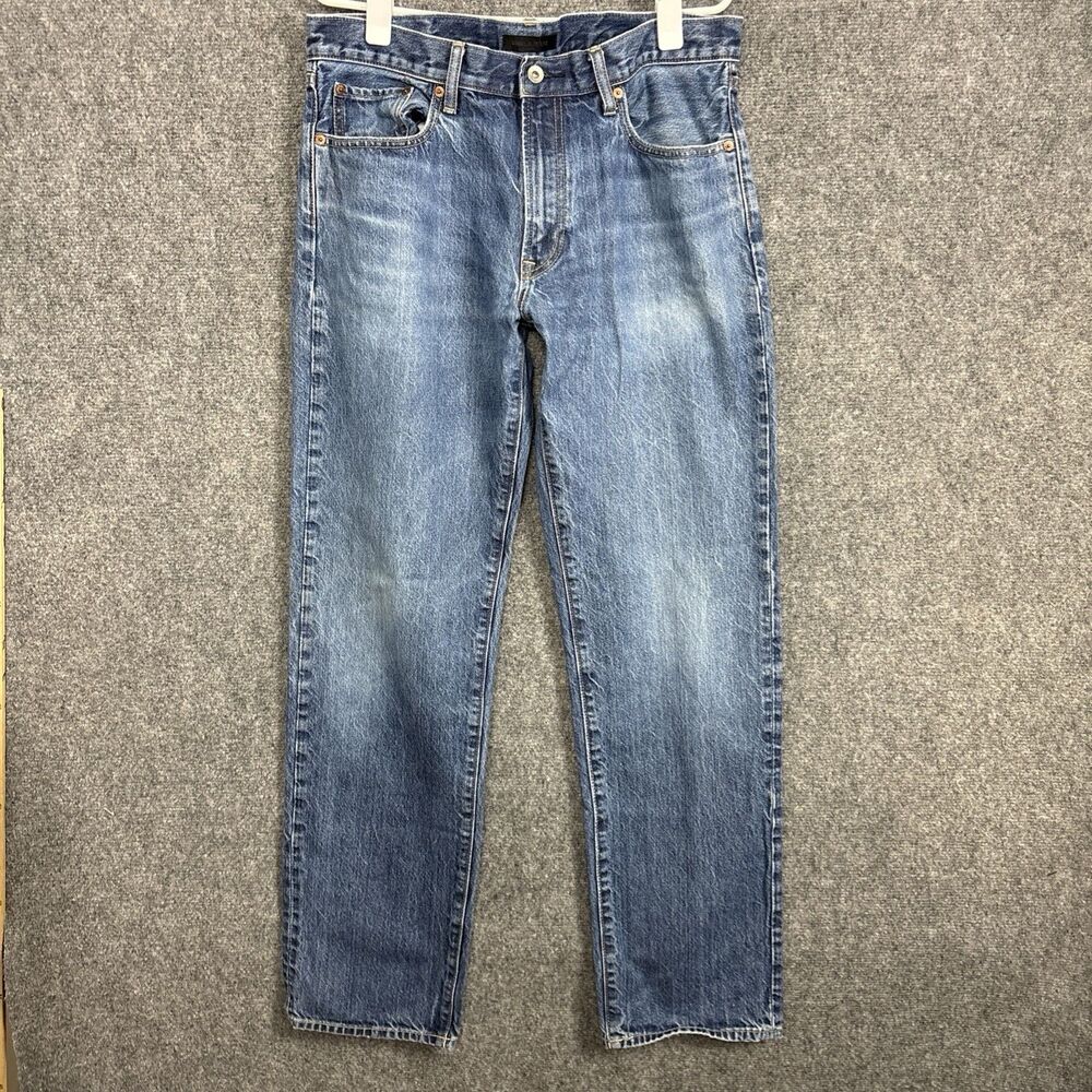 UNIQLO Kaihara Denim Jeans Mens Size 35 Blue Straight
